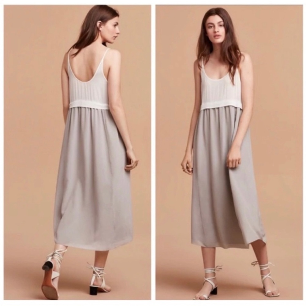 Wilfred Bisous Two-Tone 100% Silk Dress NWOT
